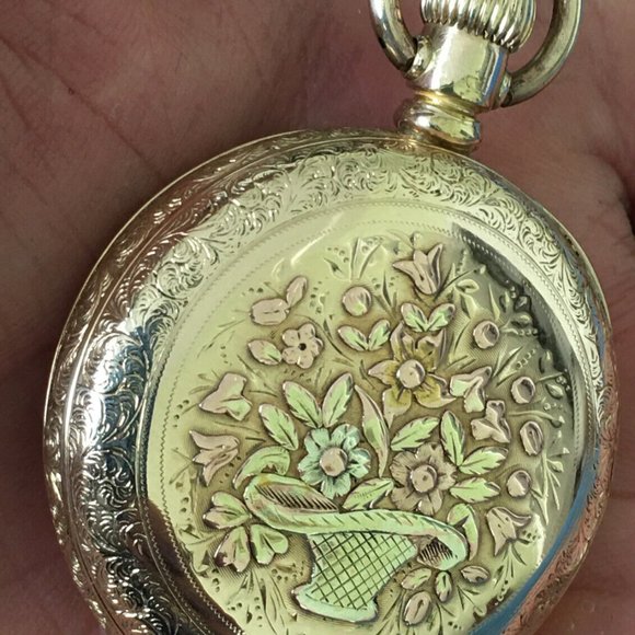 Antique Waltham 1898 Pocket Watch size 6s 14k gold & Gold Filled Runs - Picture 1 of 10